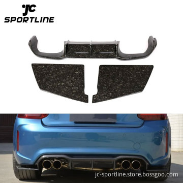 Forged Composite Carbon Fiber Rear Diffuser for BMW 2 Series 2014-2017